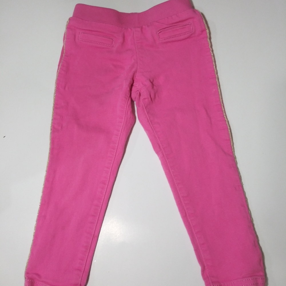 Carter's Size 2T Pink Pants with Gold Trim
